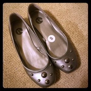 💥SALE💥Silver  Flats with Gray Stones